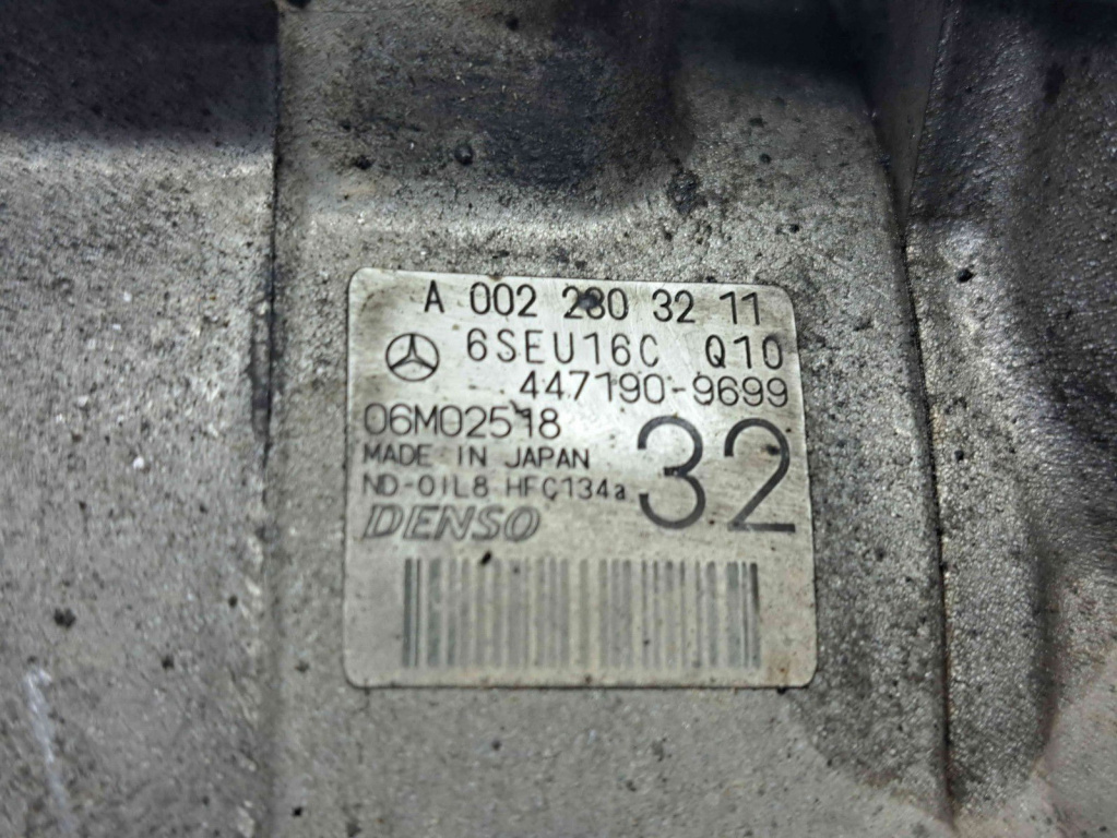 Compresor clima Mercedes Clasa C (W204) [Fabr 2007-2014] A0022803211 3.0 CDI 642830 3.0 CDI 642830 165KW / 224CP