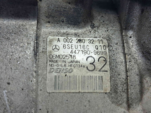 Compresor clima Mercedes Clasa C (W204) [Fabr 2007-2014] A0022803211 3.0 CDI 642830 3.0 CDI 642830 1...