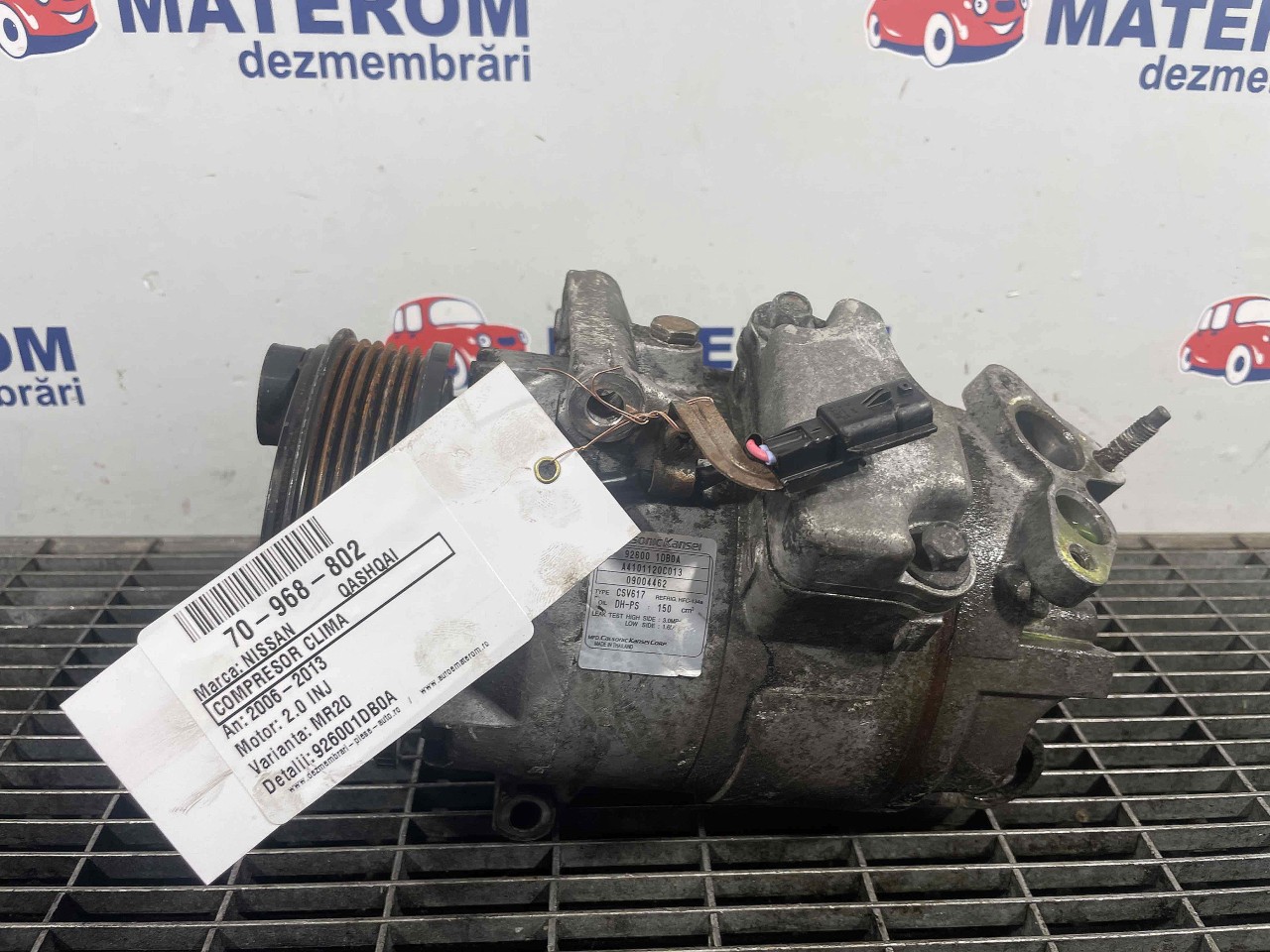 COMPRESOR CLIMA NISSAN QASHQAI 2.0 INJ -