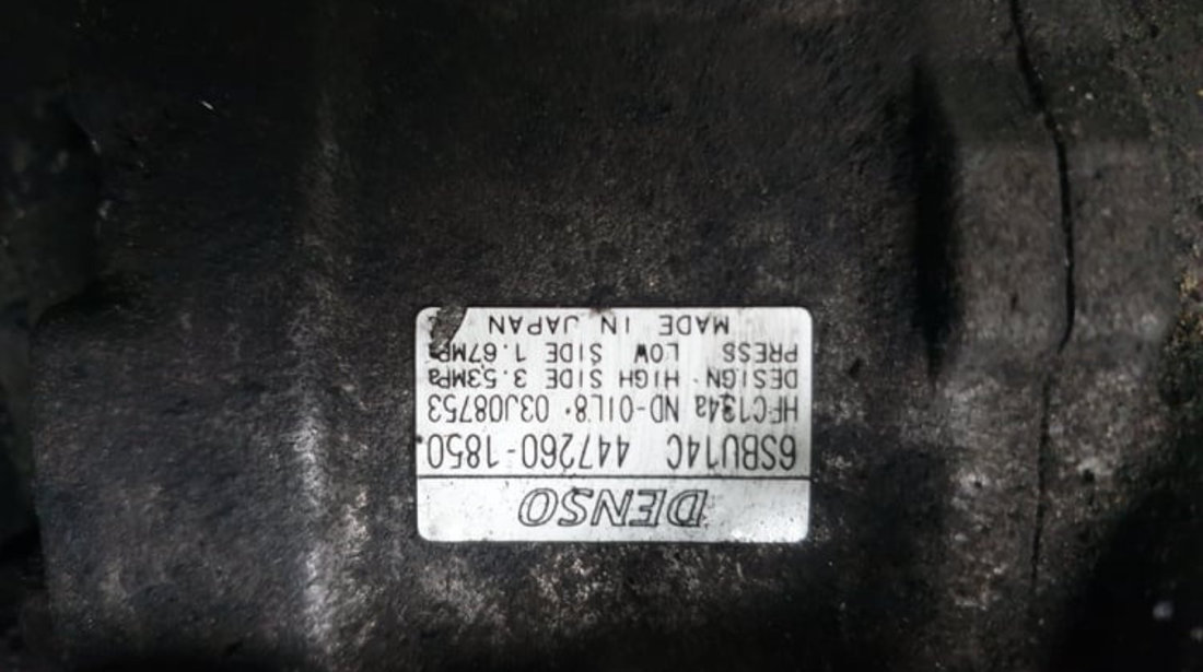 Compresor clima original DENSO BMW Seria 1 E88 2.0 120d 163cp cod piesa : 447260-1850