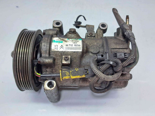 Compresor clima Peugeot 207 (WA) [Fabr 2006-2012] 9671216280 1.6 Benz EP6C 1.6 Benz EP6C 77KW / 105C...
