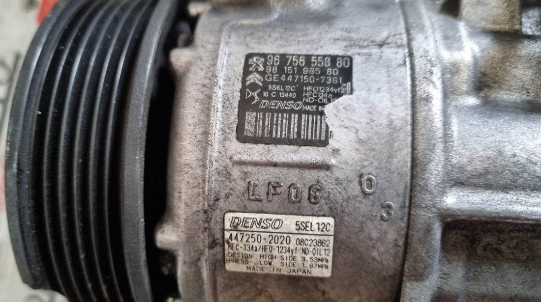 Compresor clima Peugeot 508 II 1.6 THP 165cp cod piesa : 9675655880
