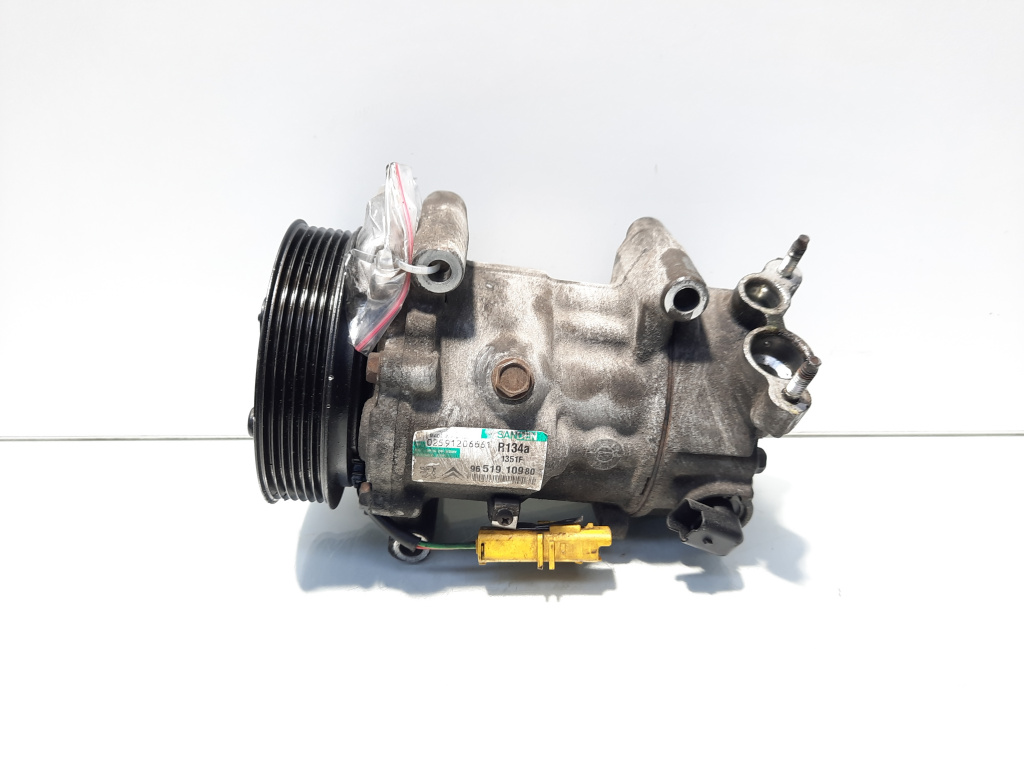 Compresor clima Sanden, cod 9651910980, Citroen C4 (I) 1.6 HDI, 9HX (id:502614)