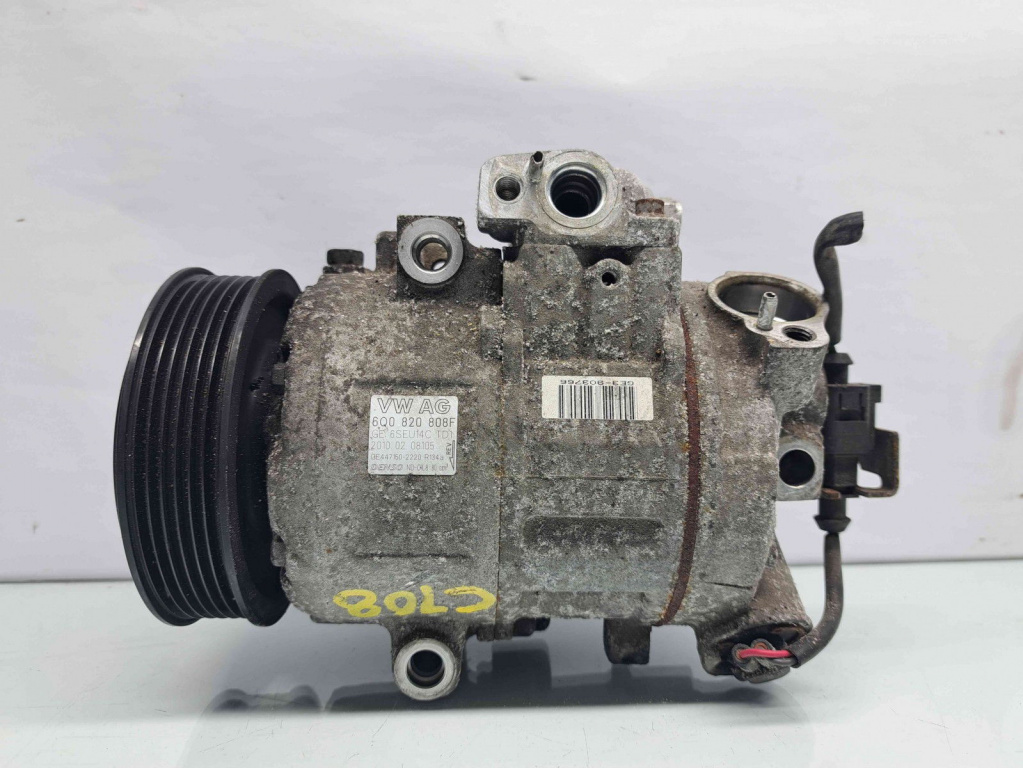 Compresor clima Skoda Fabia 2 Combi (5J, 545) [Fabr 2007-2014] 6Q0820808F 1.9 TDI BSW 77KW / 105CP 1.9 TDI BSW 77KW / 105CP