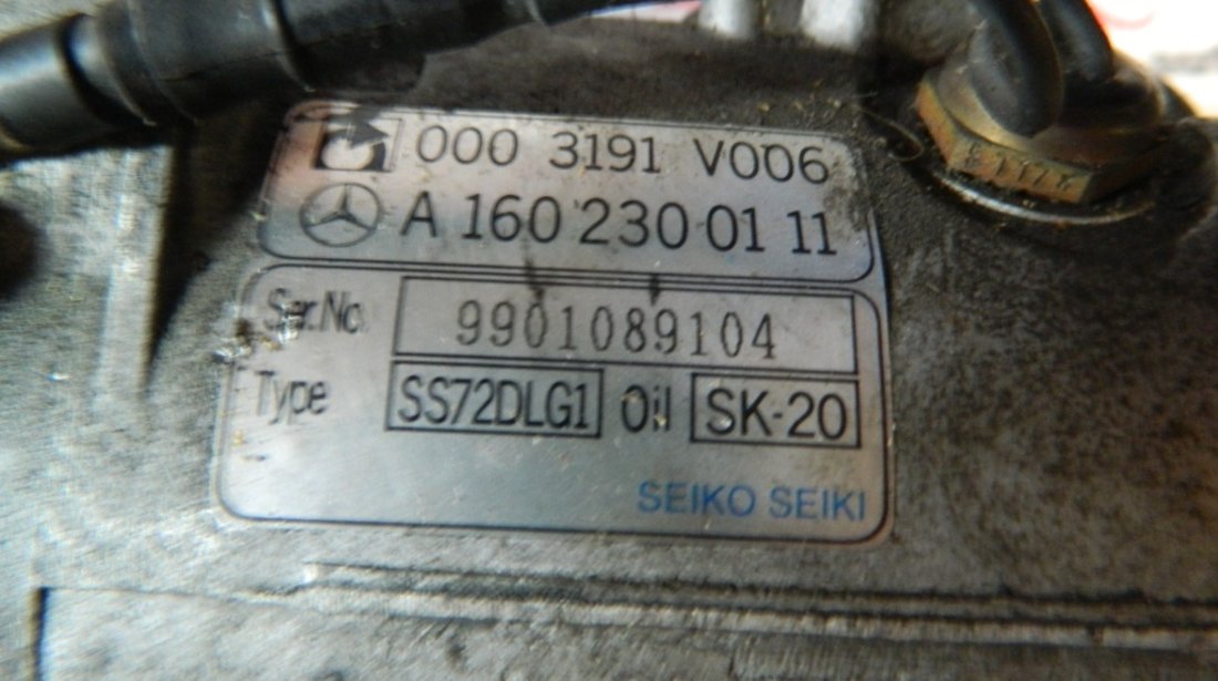 Compresor clima Smart Fortwo 0.8 CDI cod: A1602300111 model 2002