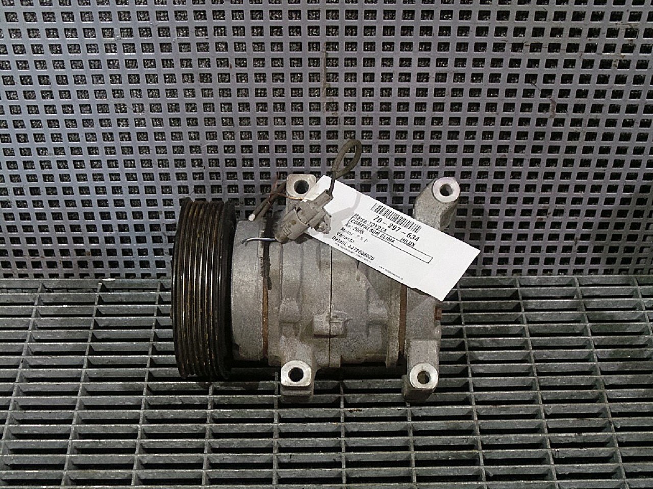 COMPRESOR CLIMA TOYOTA HILUX 2.5 D - (2005 2012)