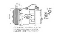 Compresor clima Volkswagen VW LT Mk II bus (2DB, 2...