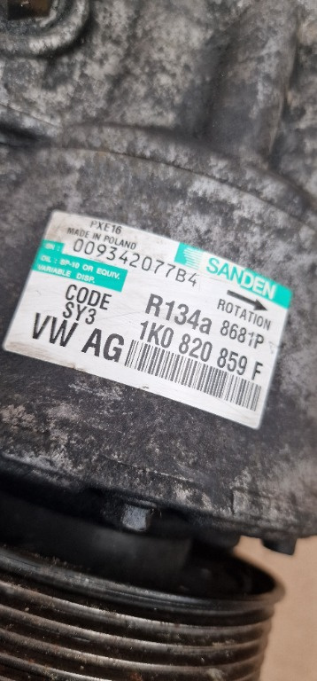 Compresor Clima Vw Seat Skoda cod 1K0820859F