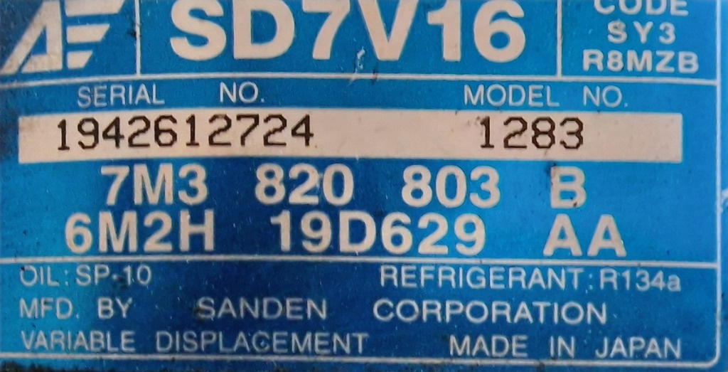 Compresor Clima Vw Sharan \ Seat Alhambra 2.0TDI BRT 7M3820803B