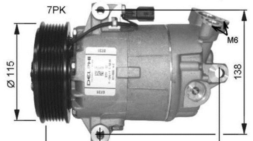 Compresor, climatizare (32472G NRF) NISSAN,RENAULT