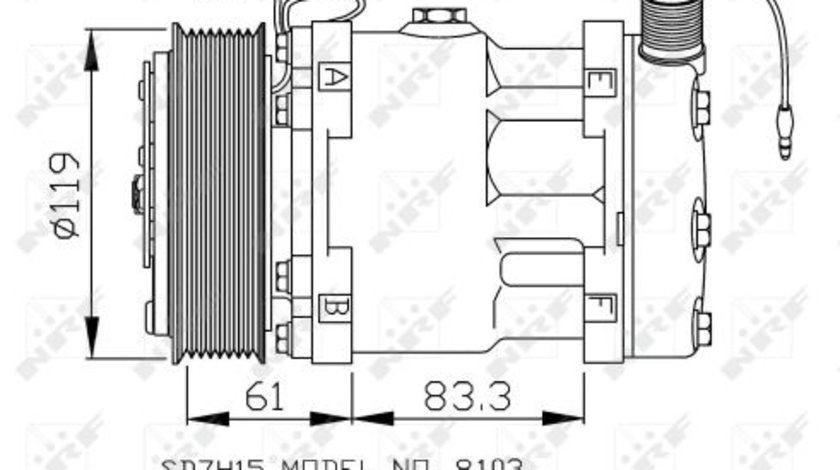 Compresor, climatizare (32875 NRF)