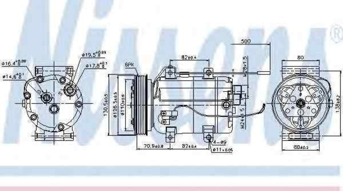 Compresor, climatizare AUDI 80 (8C, B4) NISSENS 89101