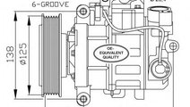 Compresor, climatizare AUDI A4 Avant (8K5, B8) (20...