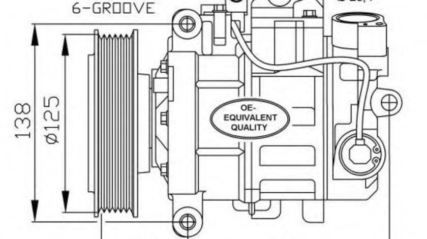 Compresor, climatizare AUDI A4 Avant (8K5, B8) (2007 - 2015) NRF 32512 piesa NOUA