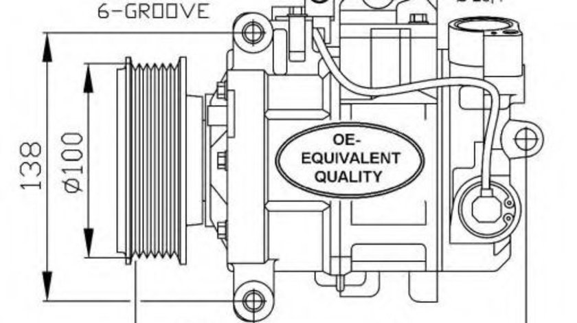 Compresor, climatizare AUDI A4 Avant (8K5, B8) (2007 - 2015) NRF 32263 piesa NOUA