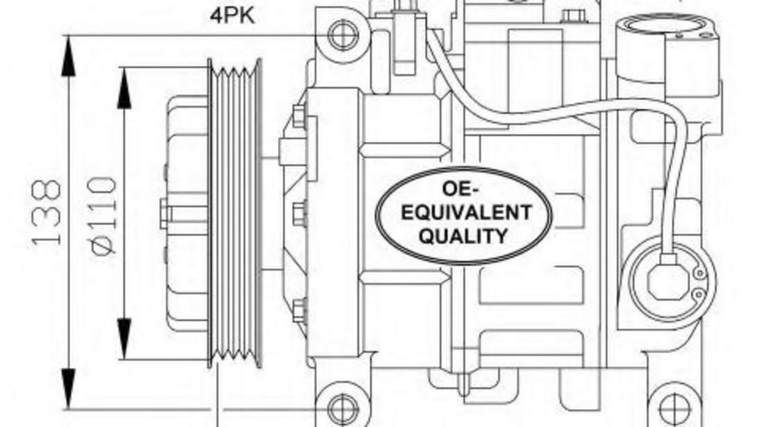 Compresor, climatizare AUDI ALLROAD (4BH, C5) (2000 - 2005) NRF 32105 piesa NOUA