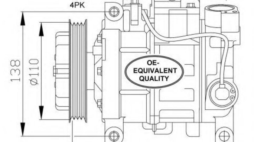 Compresor, climatizare AUDI ALLROAD (4BH, C5) (2000 - 2005) NRF 32105 piesa NOUA