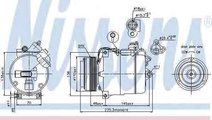 Compresor, climatizare BMW 5 (E39) NISSENS 89034