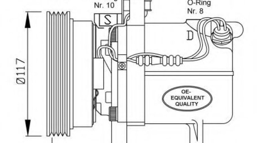 Compresor, climatizare BMW Seria 3 Cabriolet (E36) (1993 - 1999) NRF 32055 piesa NOUA