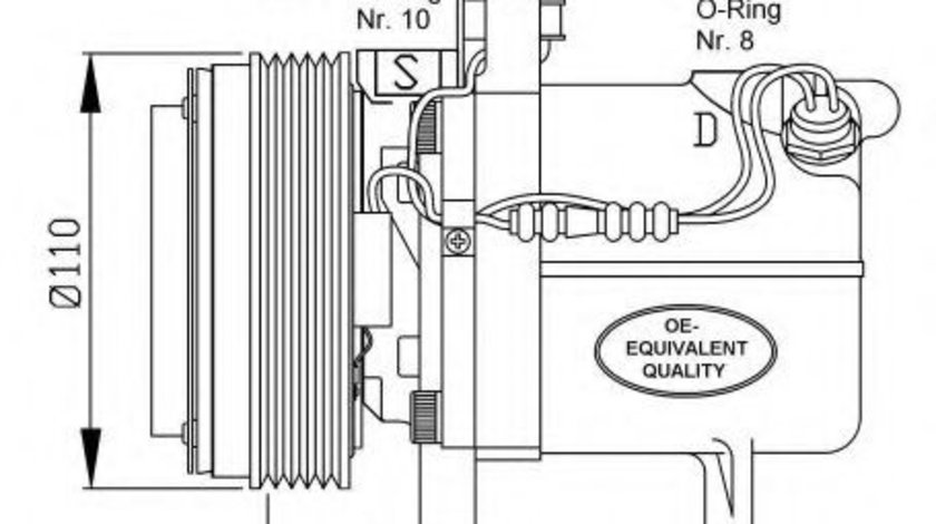 Compresor, climatizare BMW Seria 3 Compact (E36) (1994 - 2000) NRF 32490 piesa NOUA