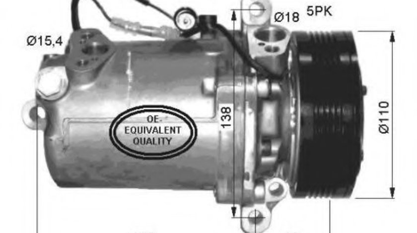 Compresor, climatizare BMW Seria 3 Compact (E46) (2001 - 2005) NRF 32414 piesa NOUA