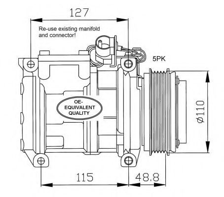 Compresor, climatizare BMW Seria 3 Cupe (E36) (1992 - 1999) NRF 32048 piesa NOUA