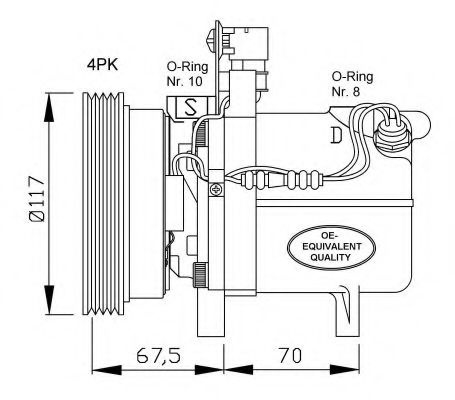 Compresor, climatizare BMW Seria 3 Cupe (E36) (1992 - 1999) NRF 32055 piesa NOUA