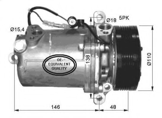 Compresor, climatizare BMW Seria 3 Cupe (E46) (1999 - 2006) NRF 32414 piesa NOUA
