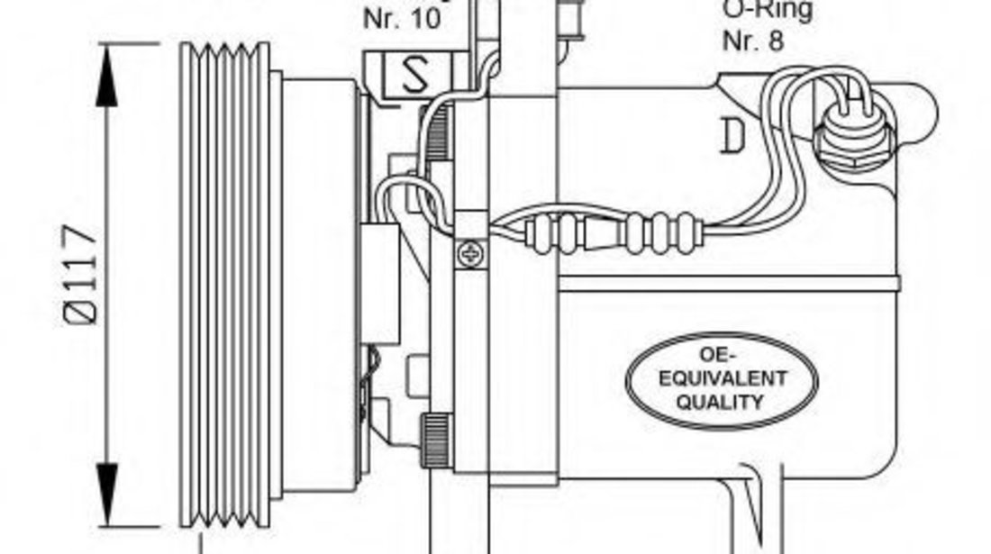 Compresor, climatizare BMW Seria 3 (E36) (1990 - 1998) NRF 32055 piesa NOUA