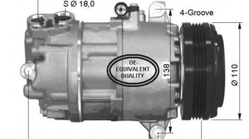 Compresor, climatizare BMW Seria 3 (E46) (1998 - 2005) NRF 32493 piesa NOUA