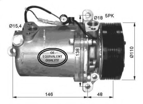 Compresor, climatizare BMW Seria 3 (E46) (1998 - 2005) NRF 32414 piesa NOUA