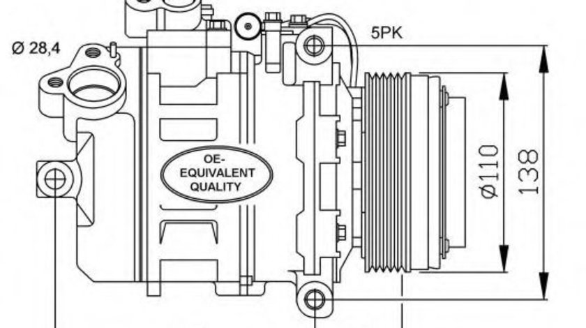 Compresor, climatizare BMW Seria 3 Touring (E46) (1999 - 2005) NRF 32123 piesa NOUA