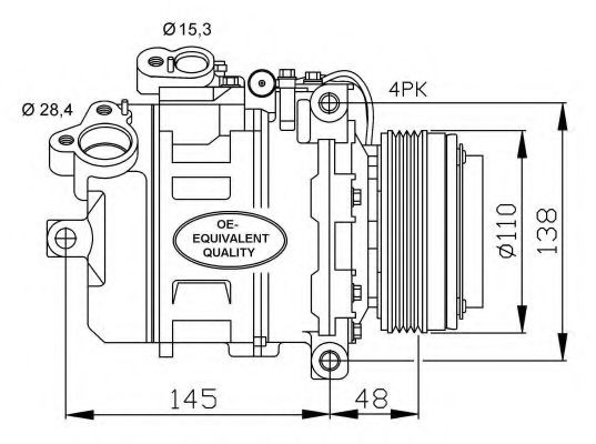 Compresor, climatizare BMW Seria 5 (E39) (1995 - 2003) NRF 32465 piesa NOUA