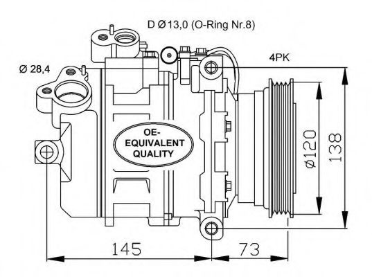 Compresor, climatizare BMW Seria 5 (E39) (1995 - 2003) NRF 32519 piesa NOUA