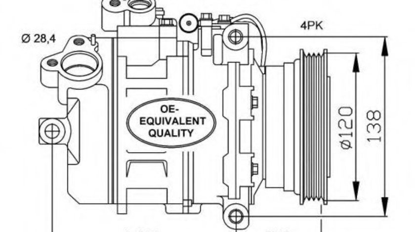 Compresor, climatizare BMW Seria 5 (E39) (1995 - 2003) NRF 32519 piesa NOUA