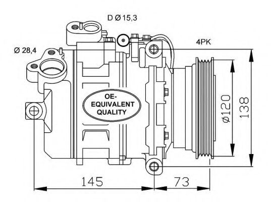 Compresor, climatizare BMW Seria 7 (E38) (1994 - 2001) NRF 32518 piesa NOUA