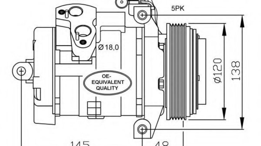 Compresor, climatizare BMW X5 (E53) (2000 - 2006) NRF 32470 piesa NOUA