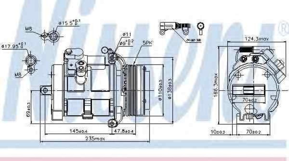 Compresor, climatizare BMW X5 (E53) NISSENS 89077