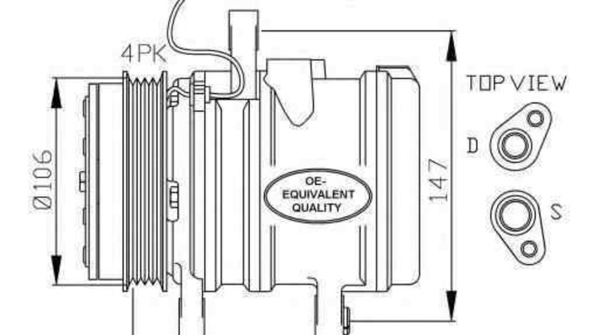 Compresor, climatizare CHEVROLET MATIZ (M200, M250) NRF 32436