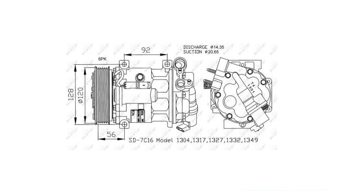 Compresor, climatizare Citroen C5 II (RC_) 2004-2016 #2 101CI13001