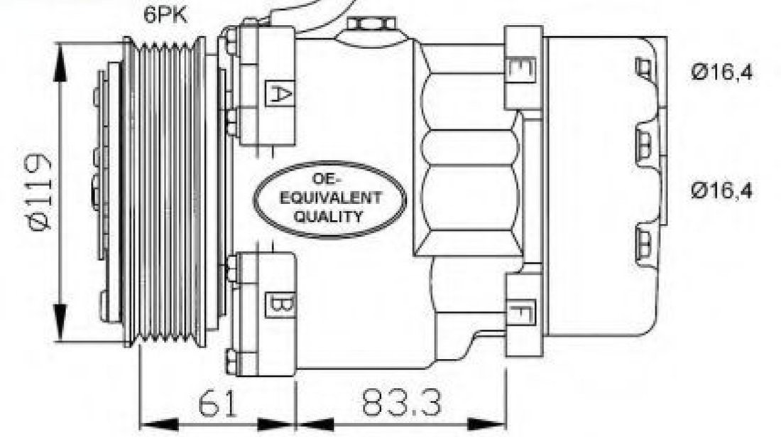 Compresor, climatizare CITROEN XSARA Caroserie (2000 - 2005) NRF 32040 piesa NOUA