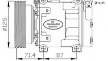Compresor, climatizare DACIA LOGAN EXPRESS (FS) (2...