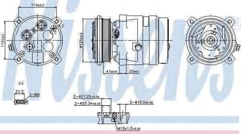 Compresor, climatizare FIAT BRAVA (182) NISSENS 89259