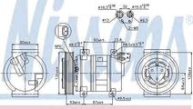 Compresor, climatizare FIAT BRAVO II (198) NISSENS...