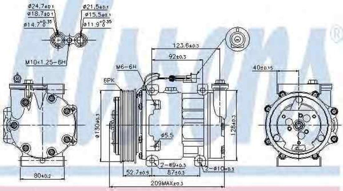 Compresor, climatizare FIAT MAREA Weekend (185) NISSENS 89120