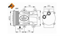 Compresor, climatizare Ford COUGAR (EC_) 1998-2001...