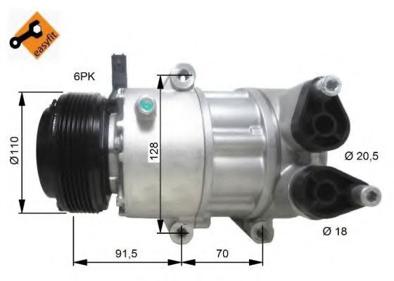 Compresor, climatizare FORD GALAXY (WA6) (2006 - 2015) NRF 32812 piesa NOUA