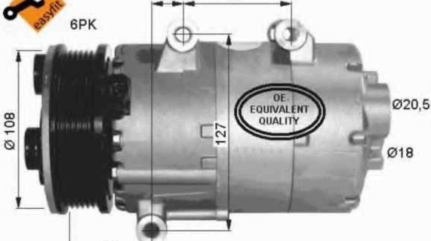 Compresor, climatizare FORD GALAXY (WA6) NRF 32403