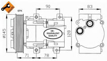 Compresor, climatizare FORD MONDEO II (BAP) (1996 ...