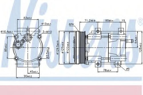 Compresor, climatizare FORD MONDEO II Combi (BNP) (1996 - 2000) NISSENS 89205 piesa NOUA